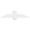 Ekena Millwork Eugene Architectural Grade PVC Gable Bracket, 48"W x 12"H x 2"D x 6"F, 6/12 Pitch GBP048X12X0206EUG00 - alternate 4
